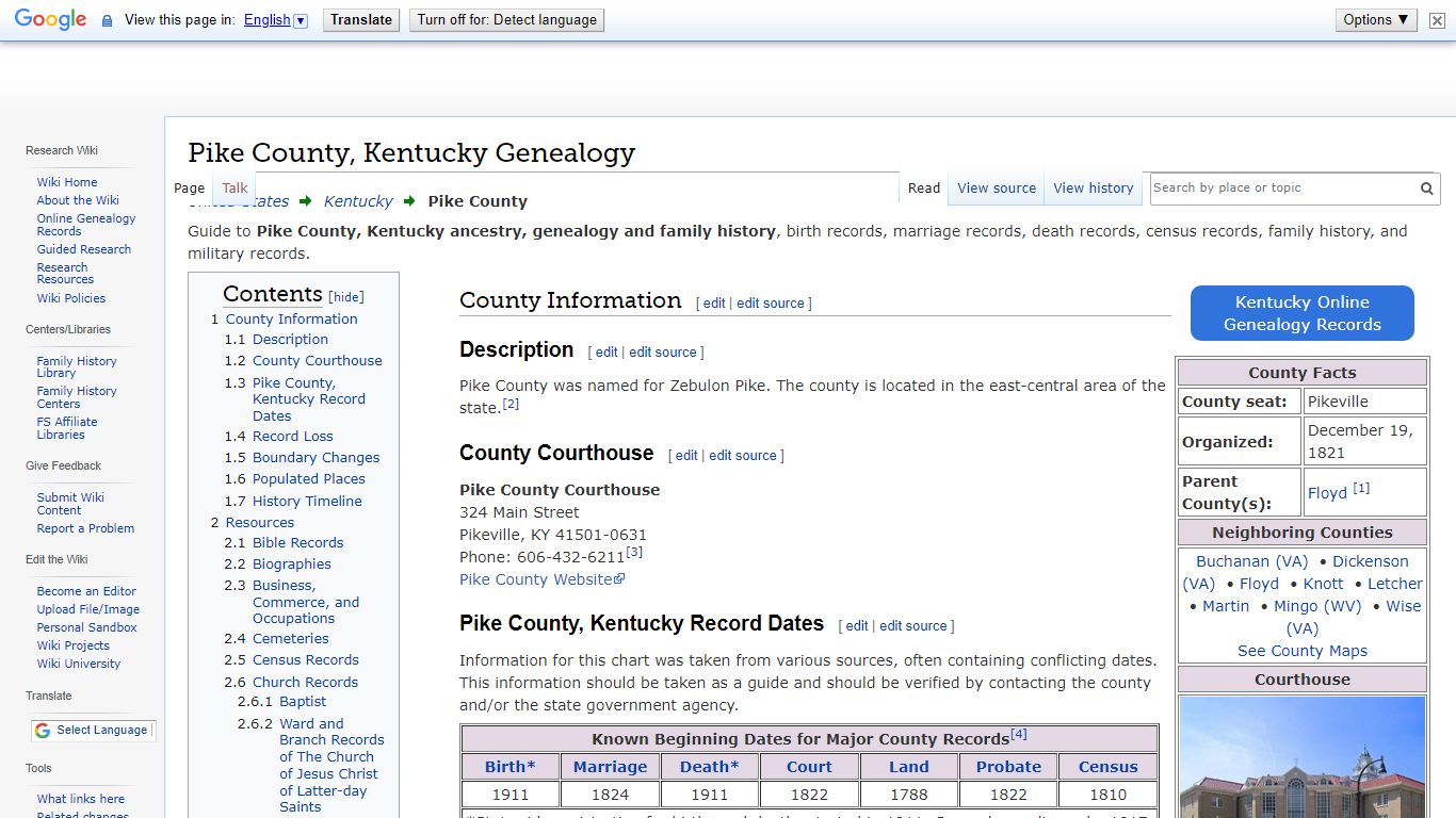 Pike County, Kentucky Genealogy • FamilySearch